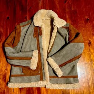 Men’s Suede & Faux Fur Coat
